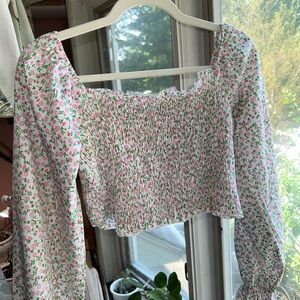 Floral Pink Top